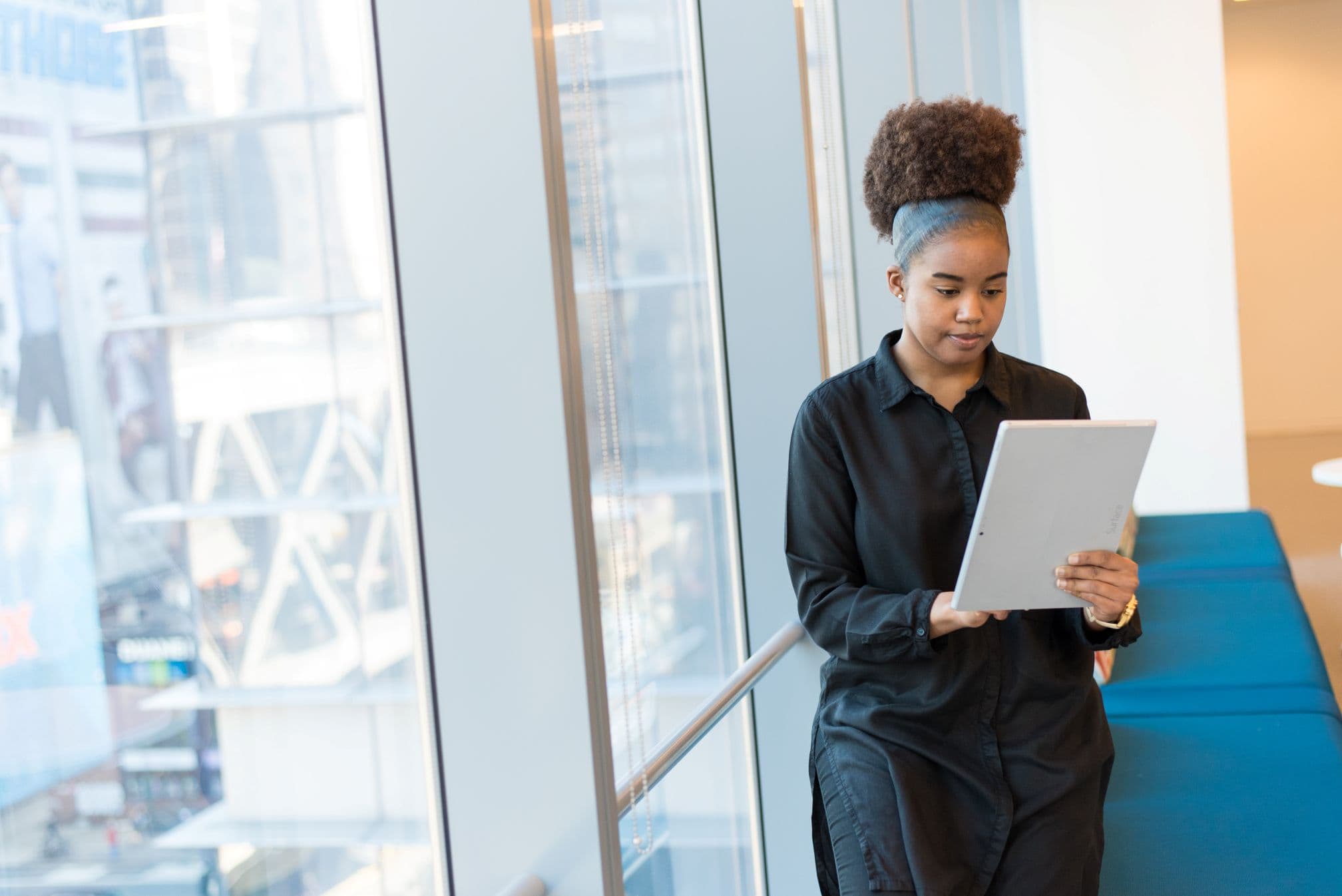 Business professionals collaborating